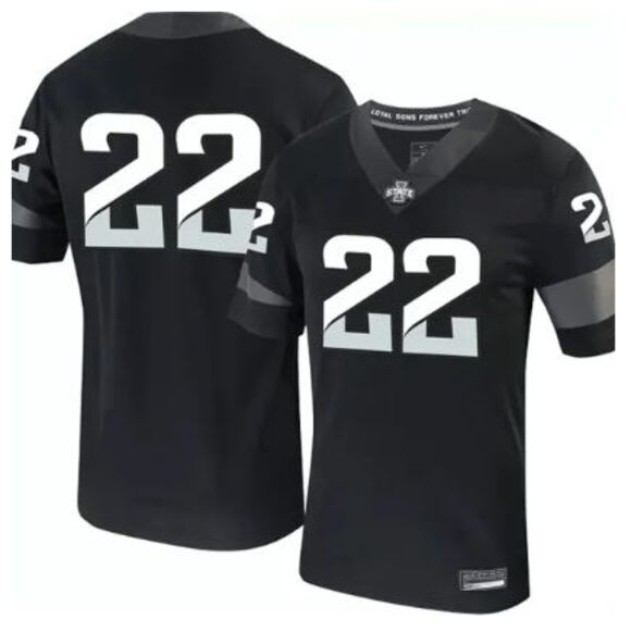Nike Men's Iowa State Cyclones #22 Football Jersey Black XXL - Picture 1 of 9